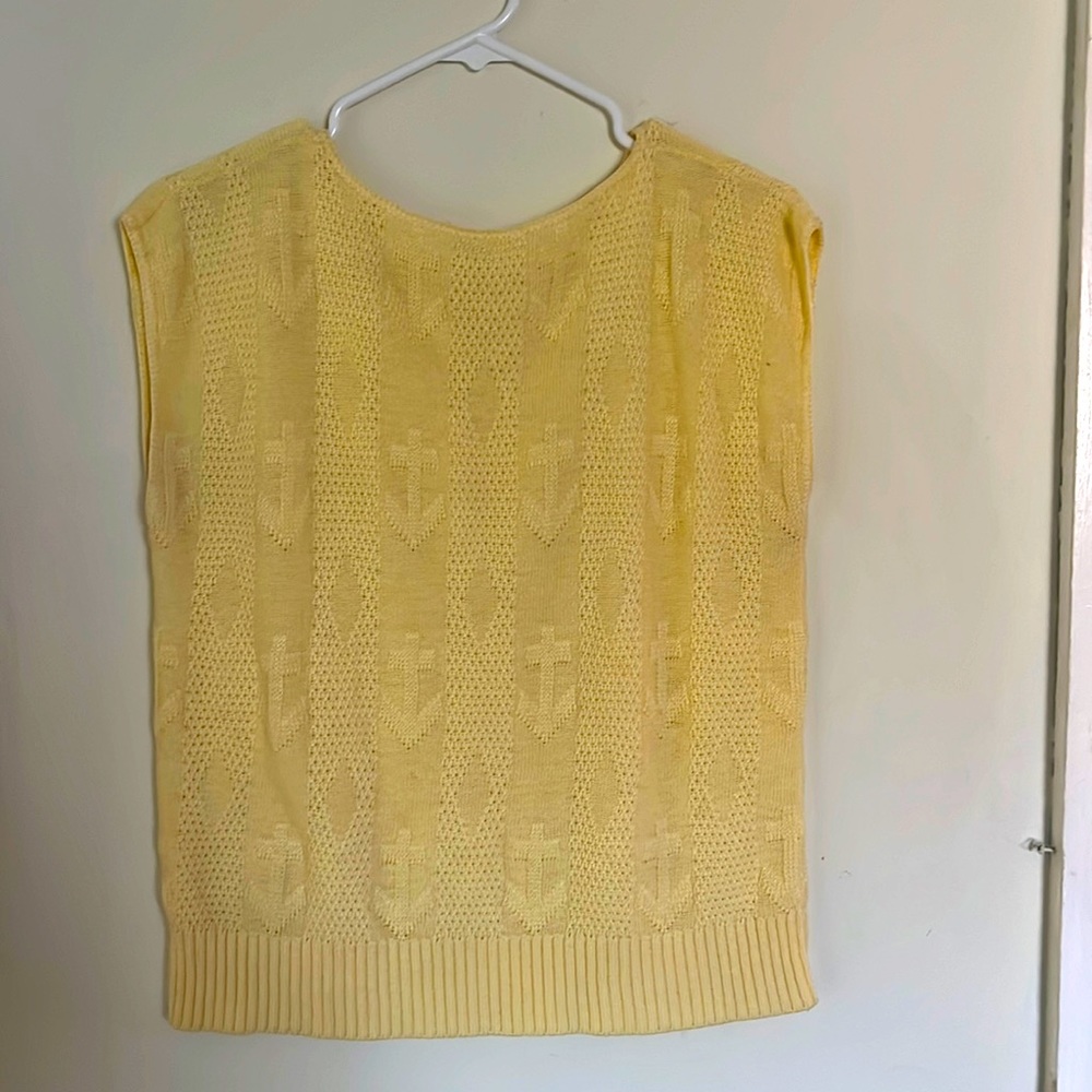 Men’s Vintage Yellow Sweater Vest